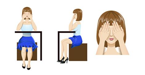 A tenyerezés nagyszerű gyakorlat a szem ellazítására.